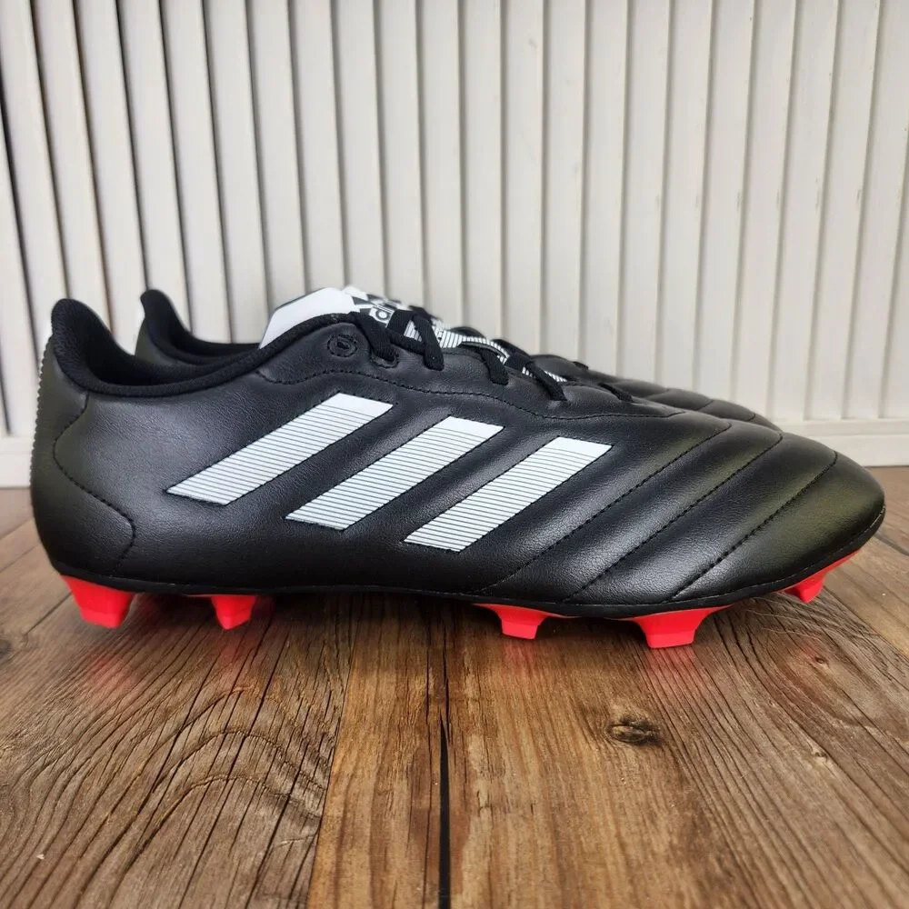 Adidas Goletto VIII FG Mens Sz 13 Black White Athletic Soccer Cleats Boot GX7793